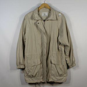 Men's London Fog XL Beige Rain Coat | Windbreaker | Raincoat | Anorak | Tan